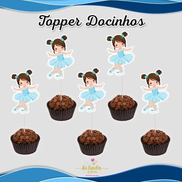 Topper Docinhos Bailarina