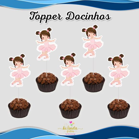 Topper Docinhos Bailarina