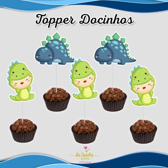 Topper para Docinho Dino Baby