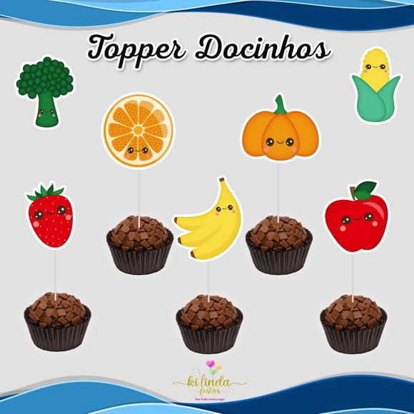 Topper para Docinho Frutas Quintadinha
