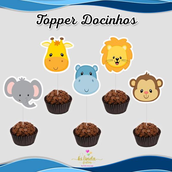 Topper para Docinhos Safari