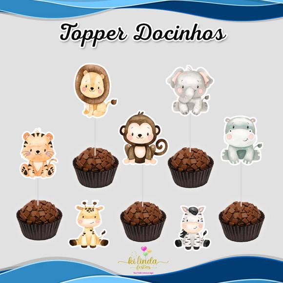Topper para Docinhos Safari Baby