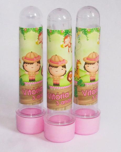 Tubete Safari Menina Personalizado