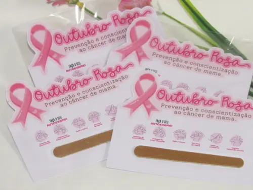 100 Mini Lixa Outubro Rosa