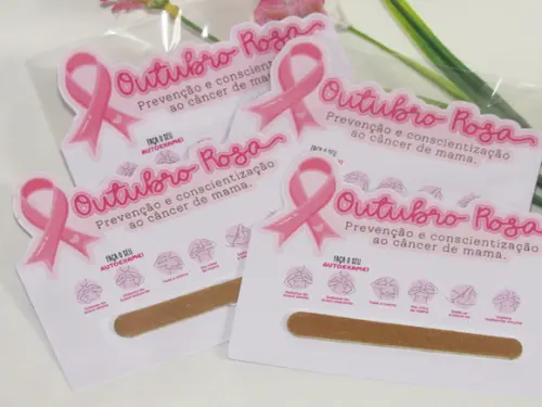 50 Mini Lixa Outubro Rosa