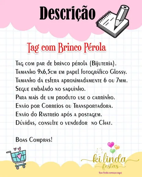50 Tag com Brinco Lembrancinha Outubro Rosa