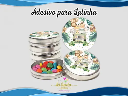 Adesivo para Latinha Safari
