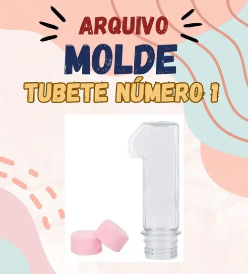 Arquivo Digital Tubete Número 1 Studio e pdf Brinde Tube N 2