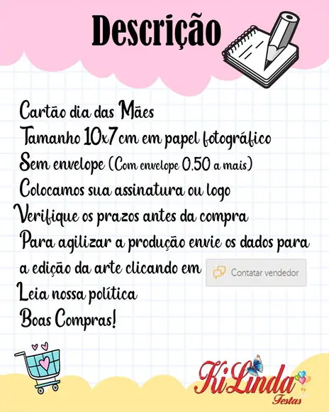 Cartão dia das Mães