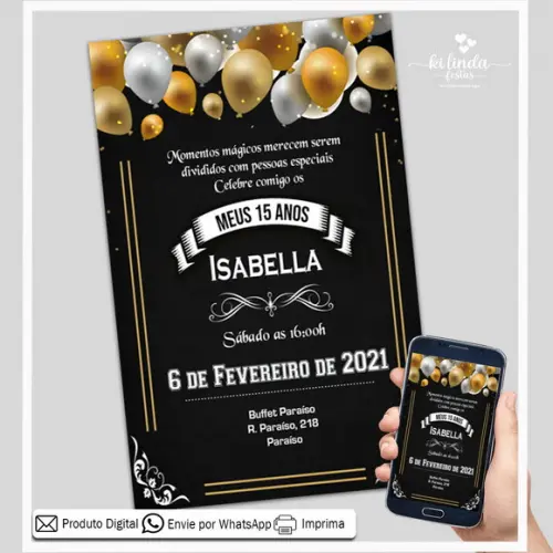 Convite Digital 15 Anos