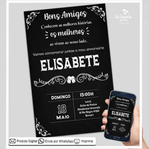 Convite Digital Aniversário