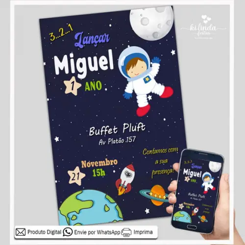 Convite Digital Astronauta