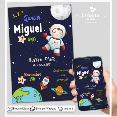Convite Digital Astronauta
