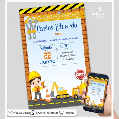 Convite Digital Construção