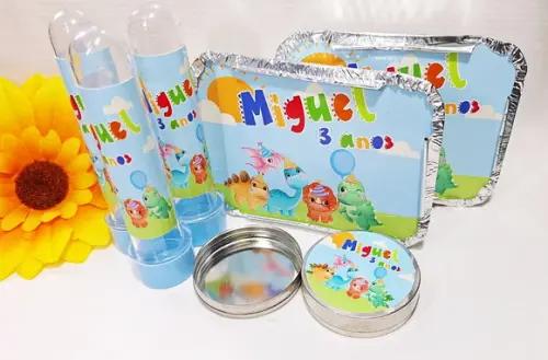 Kit Festa Dinossauro Cute Personalizado