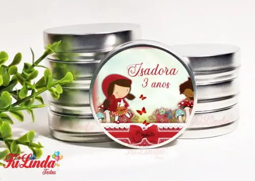 Latinha Personalizada Lembrancinha Chapeuzinho Vermelho
