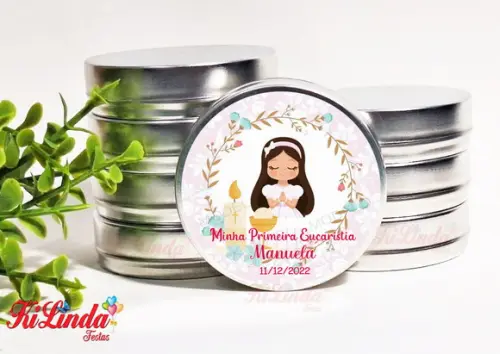 Latinha Personalizada Lembrancinha de Primeira Eucaristia