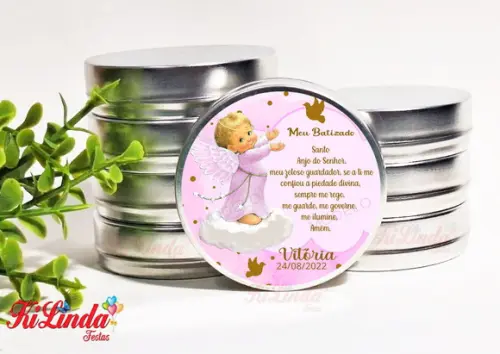 Latinha Personalizada para Lembrancinha Batizado