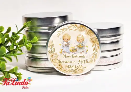 Latinha Personalizada para Lembrancinha de Batizado