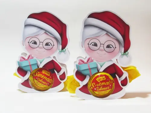 Lembrancinha de Natal Porta Bombom Mamãe Noel