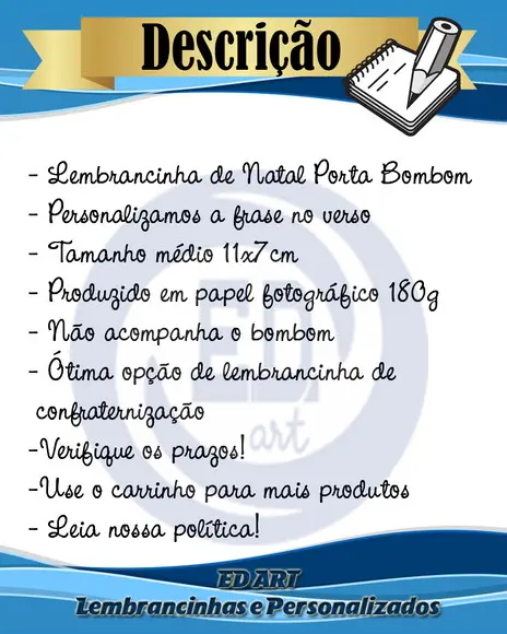 Lembrancinha de Natal Porta Bombom Papai Noel