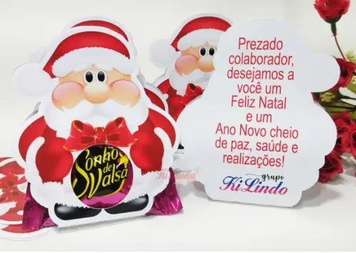 Lembrancinha de Natal Porta Bombom Papai Noel Natal