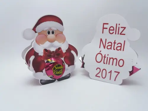 Lembrancinha de Natal Porta Bombom Papai Noel Natal