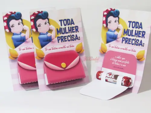 Lembrancinha Dia da Mulher Bolsinha