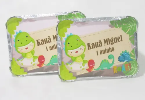 Lembrancinha Marmitinha Dinossauro Dino Baby