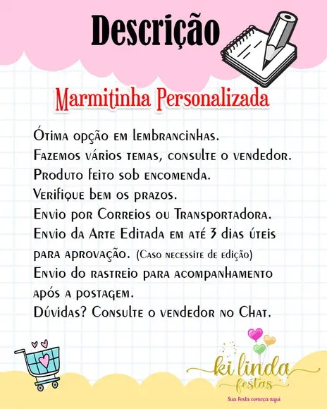 Lembrancinha Marmitinha Safari
