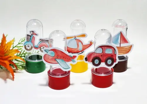 Mini Tubete 3d Meios de Transporte Aquarela