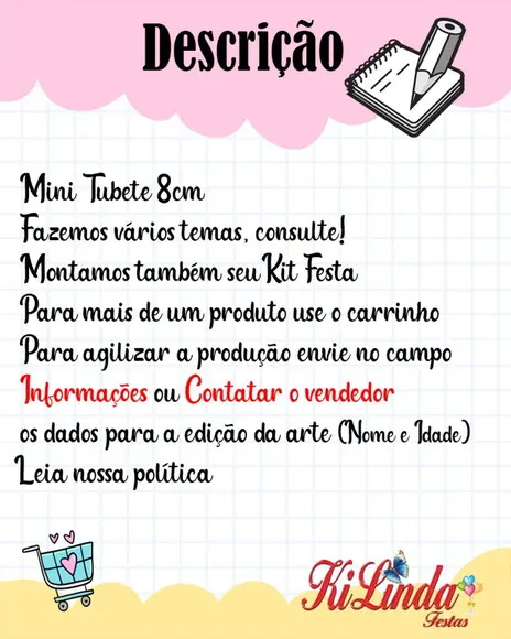 Mini Tubete Chuva de Bençãos