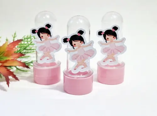 Mini Tubete com Aplique 3d Bailarina