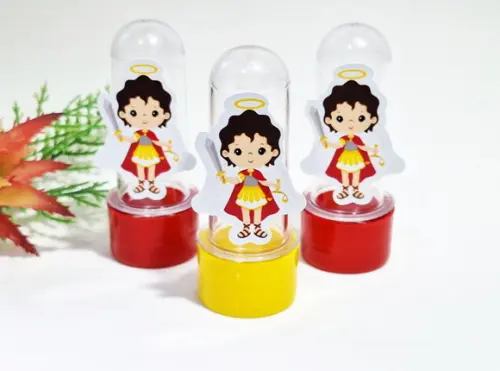 Mini Tubete com Aplique 3d São Miguel Arcanjo Cute