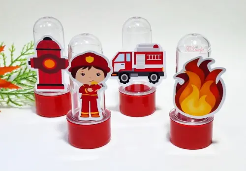 Mini Tubete com Aplique Bombeiro