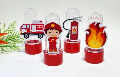 Mini Tubete com Aplique Bombeiro