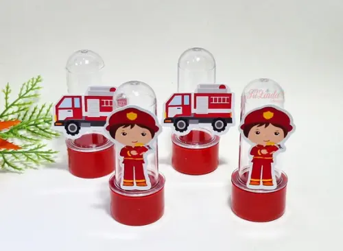 Mini Tubete com Aplique Bombeiro