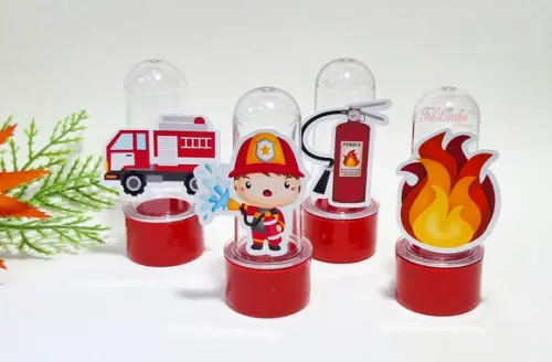 Mini Tubete com Aplique Bombeiro