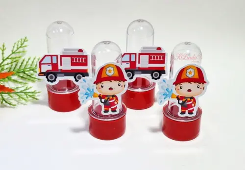 Mini Tubete com Aplique Bombeiro