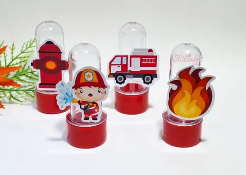 Mini Tubete com Aplique Bombeiro