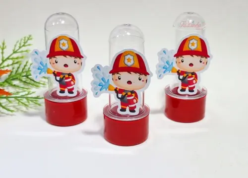 Mini Tubete com Aplique Bombeiro