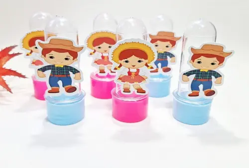 Mini Tubete com Aplique Caipirinha Festa Junina