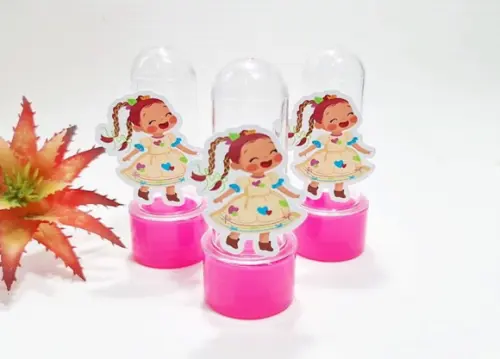 Mini Tubete com Aplique Caipirinha de Festa Junina