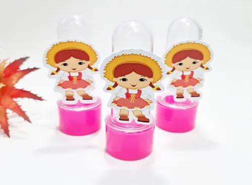 Mini Tubete com Aplique Caipirinha Festa Junina