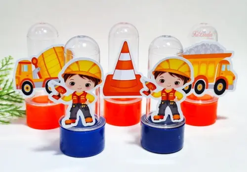 Mini Tubete com Aplique Construção