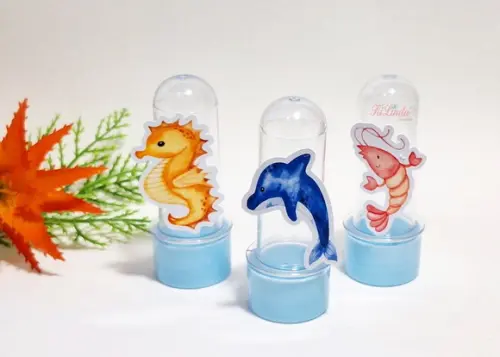 Mini Tubete com Aplique Fundo do Mar