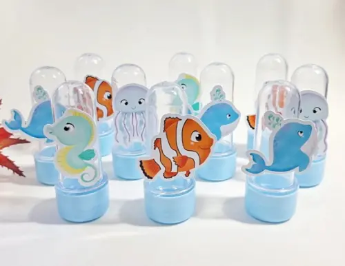Mini Tubete com Aplique Fundo do Mar