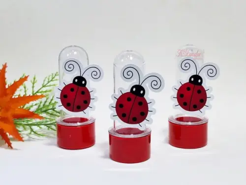 Mini Tubete com Aplique Joaninha