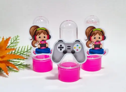 Mini Tubete com Aplique Gamer Menina