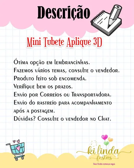 Mini Tubete Fundo do Mar
